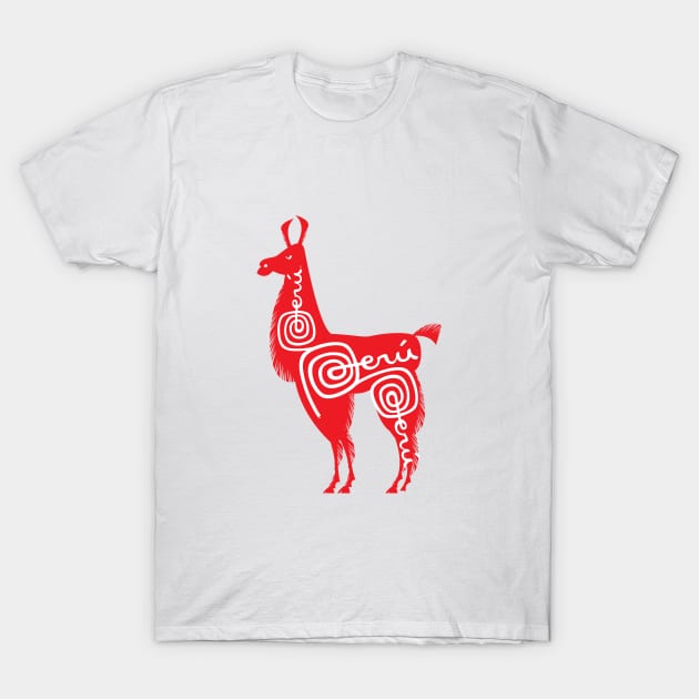 Alpaca Peru 3 T-Shirt by thedesignfarmer